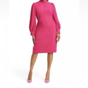 NWT Sergio Hudson For Target Balloon Sleeve Midi Dress (1X)